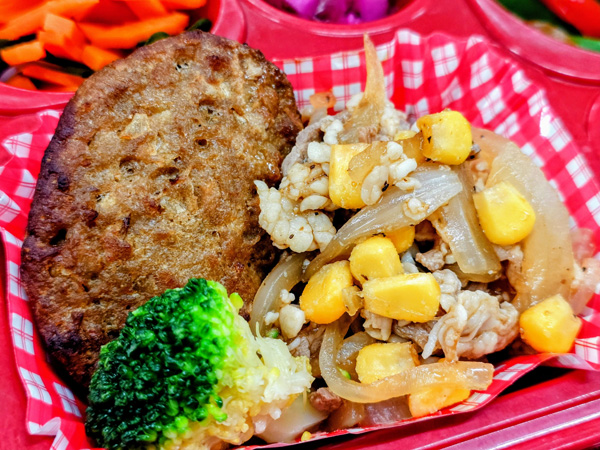 ご飯にのせてね!!ハンバーグ&ペッパーライス